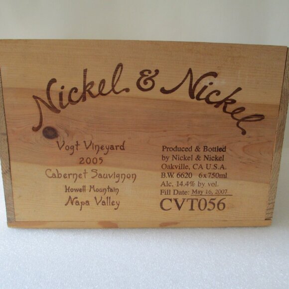 NICKEL & NICKEL WOOD WINE CRATE - Picture 5 of 9